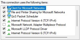 Top of the actual Windows 11 Networking list, cropped to omit adapter identifiers